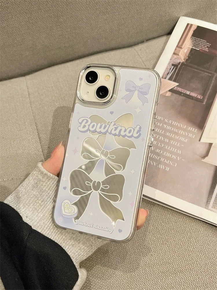 Simple niche bow Case For iPhone 14 13 12 11 Pro Max X XR XS 7 8 Plus SE 2020 2022 Girlish heart mirror Cover macropore
Simple niche bow Case For iPhone 14 13 12 11 Pro Max X XR XS 7 8 Plus SE 2020 2022 Girlish heart mirror Cover macropore