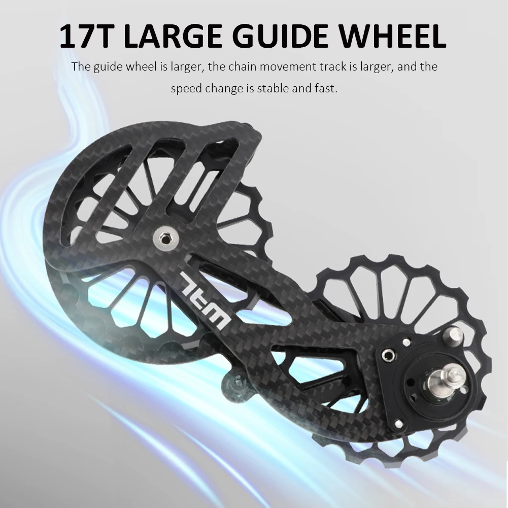Road Bike Rear Derailleur Guide for Shimano R5800 R6800 R7000 R8000 R9000 Carbon Fiber 17T Pulley Ceramic Bicycle Derailleur
Road Bike Rear Derailleur Guide for Shimano R5800 R6800 R7000 R8000 R9000 Carbon Fiber 17T Pulley Ceramic Bicycle Derailleur