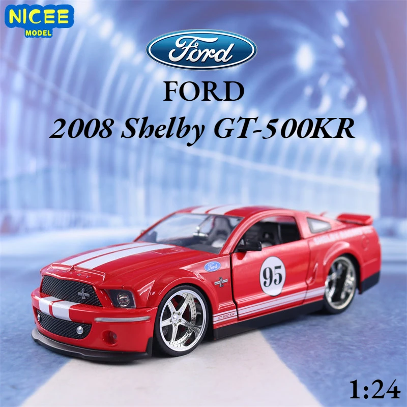 Jada 1:24 2008 Ford Shelby GT-500KR muscle car High Simulation Diecast Metal Alloy Model Car for Kids Gift Collection J158
Jada 1:24 2008 Ford Shelby GT-500KR muscle car High Simulation Diecast Metal Alloy Model Car for Kids Gift Collection J158