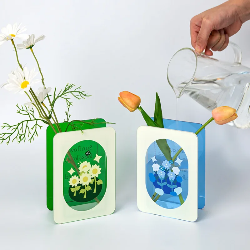 Nordic Acrylic Vase Hydroponic Flower Container Modern Luxury Planter Flowerpot Living Room Home Flower Vase Ornaments Decor
Nordic Acrylic Vase Hydroponic Flower Container Modern Luxury Planter Flowerpot Living Room Home Flower Vase Ornaments Decor