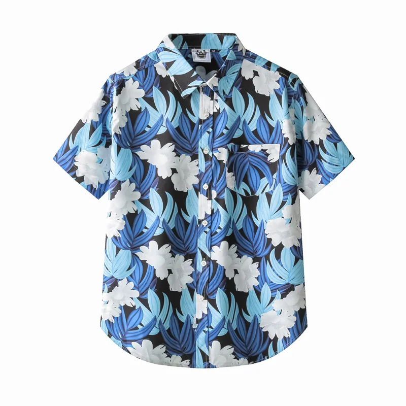 European and American men's wear summer 2022 new Short sleeve lapel single breasted blue floral print Fashion shirt
European and American men's wear summer 2022 new Short sleeve lapel single breasted blue floral print Fashion shirt