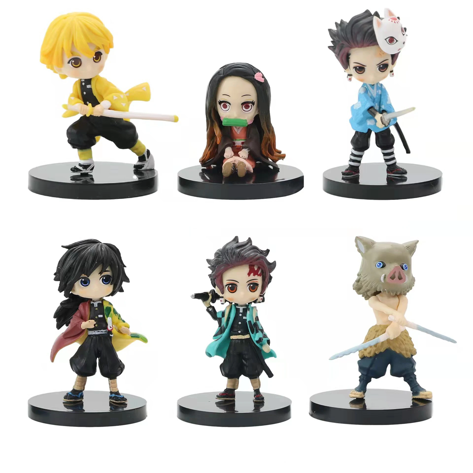 6Pcs/Set Q Version Demon Slayer Kamado Tanjirou Nezuko Agatsuma Zenitsu Action Figure Anime Model PVC Statue Collectible Toy
6Pcs/Set Q Version Demon Slayer Kamado Tanjirou Nezuko Agatsuma Zenitsu Action Figure Anime Model PVC Statue Collectible Toy