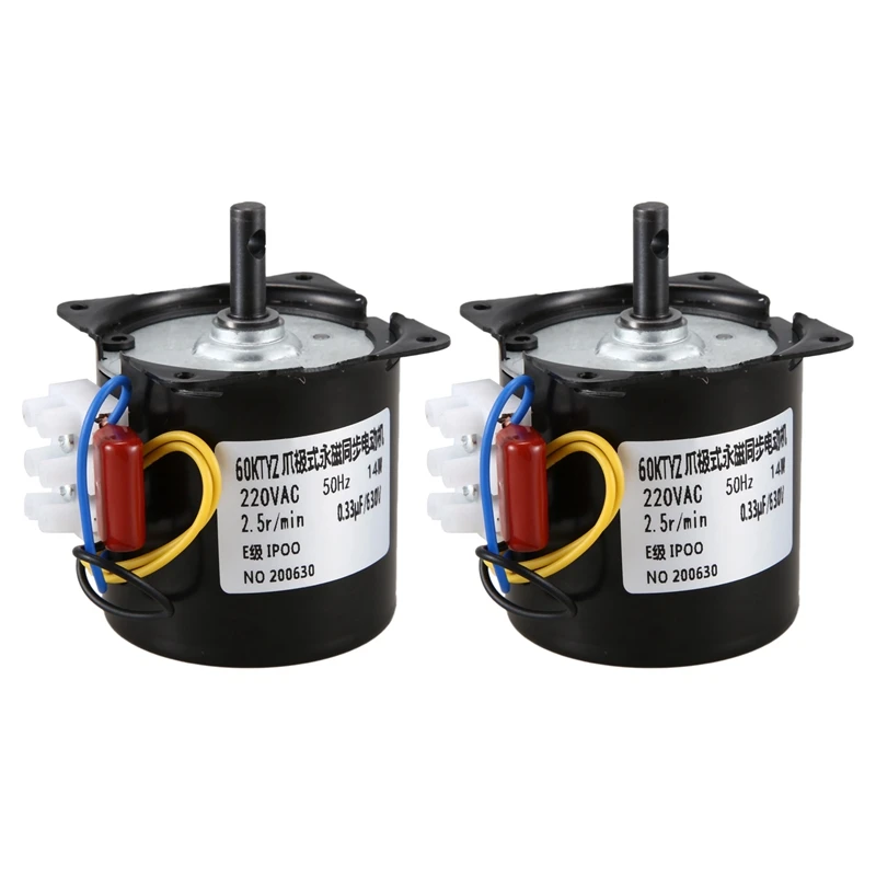 HOT! 2X 220V AC Synchronous Gear Motor 60KTYZ 60-KTYZ Permanent Magnet Synchronous Gear Motor 220V 2.5 Rpm
HOT! 2X 220V AC Synchronous Gear Motor 60KTYZ 60-KTYZ Permanent Magnet Synchronous Gear Motor 220V 2.5 Rpm