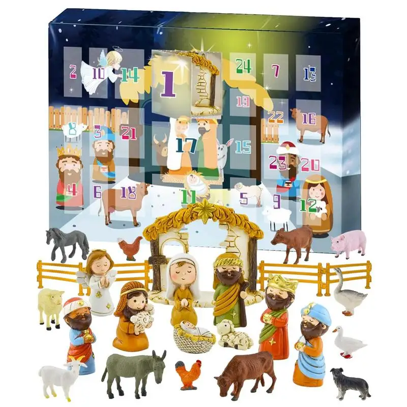 24 шт., миниатюрные новогодние фигурки героев Рождества, Иисуса
24 шт., миниатюрные новогодние фигурки героев Рождества, Иисуса