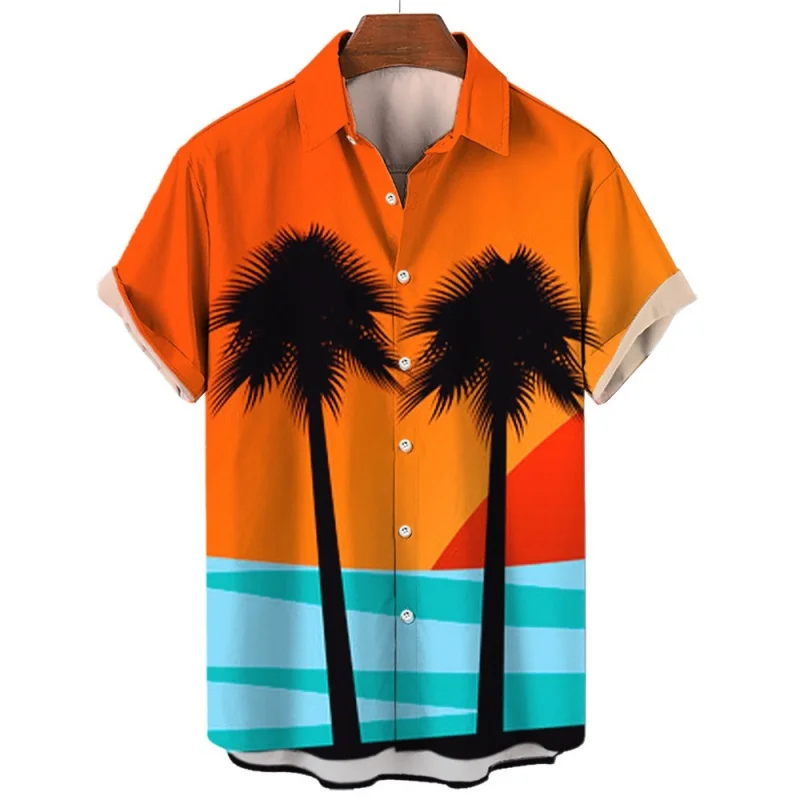 European and American Style Men's Summer 3D Coconut Tree Printing Short Sleeve Hawaiian Lining Large Size Shirt 3D Digital Print
European and American Style Men's Summer 3D Coconut Tree Printing Short Sleeve Hawaiian Lining Large Size Shirt 3D Digital Print