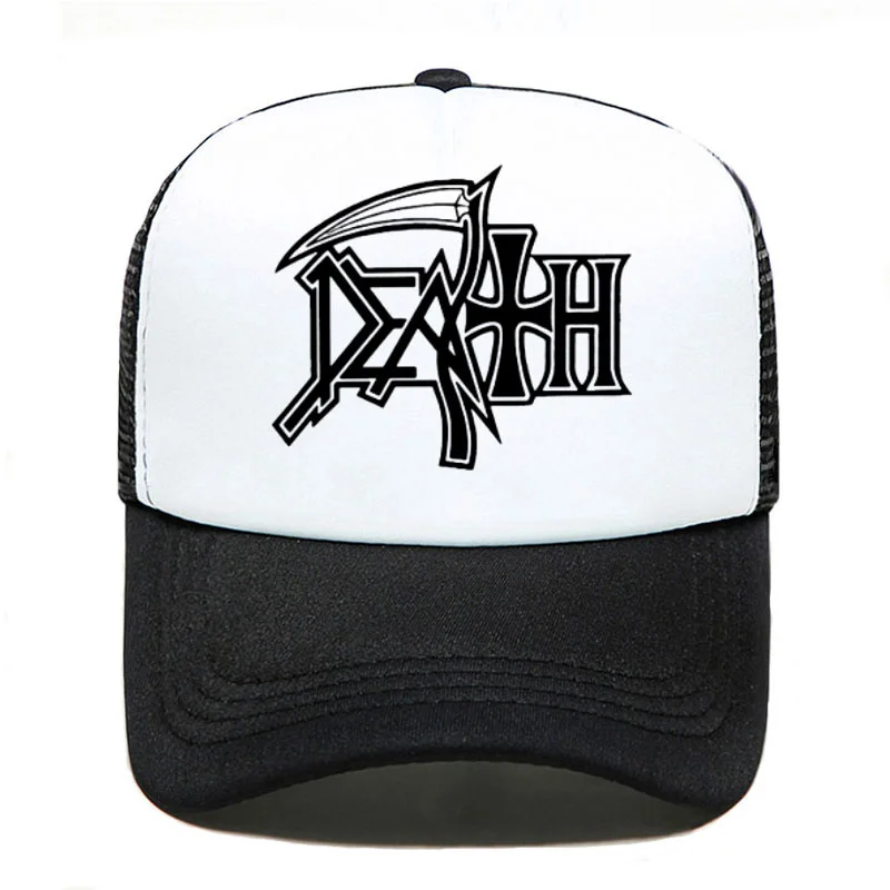 DEATH Hoodies ROCK BAND HEAVY METAL Baseball Cap Women Men Unisex 2020 Summer Parent-child Hats Mesh Visor Outdoor Sun Hat 
DEATH Hoodies ROCK BAND HEAVY METAL Baseball Cap Women Men Unisex 2020 Summer Parent-child Hats Mesh Visor Outdoor Sun Hat