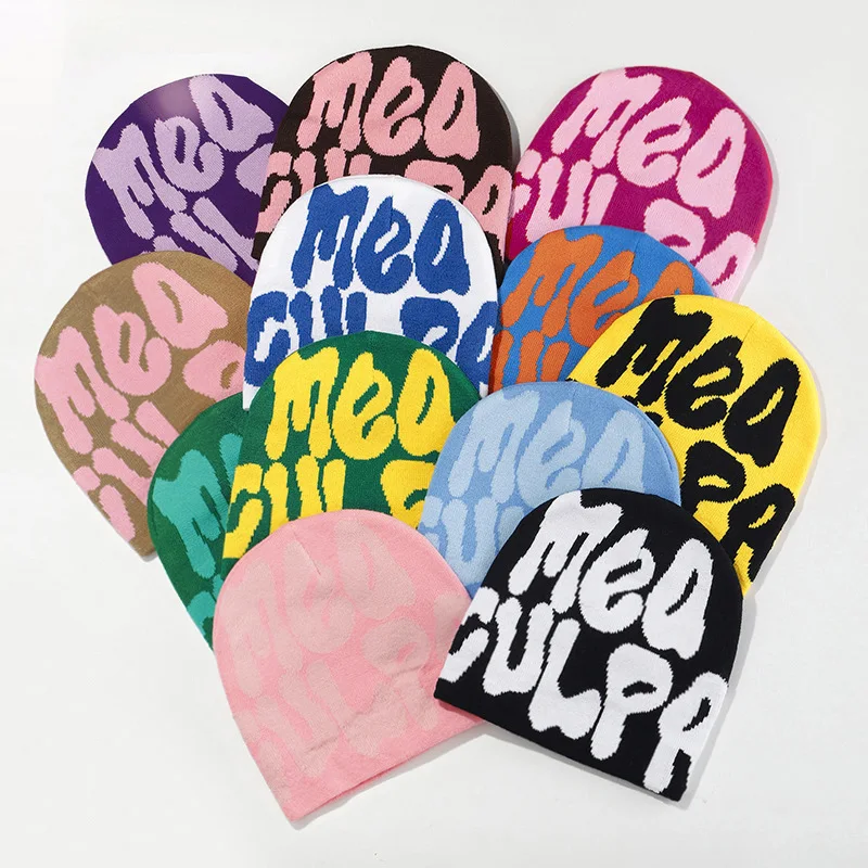 Fashion Y2k Knitting Printed Cap Women Men Pullover Pile Cap Paragraph Quality Beanie Warm Ins New Soybean Wool Cold Cap Beanie
Fashion Y2k Knitting Printed Cap Women Men Pullover Pile Cap Paragraph Quality Beanie Warm Ins New Soybean Wool Cold Cap Beanie