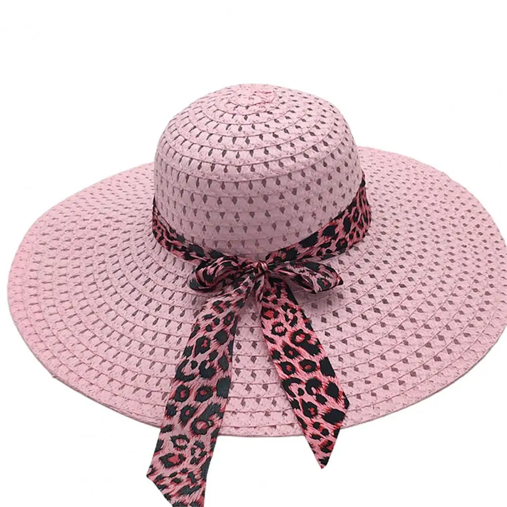 Wide Brim Women Beach Hat Sunscreen Braided Foldable Straw Hat Leopard Bowknot Decor Wide Brim Women Beach Hat Fashion Straw Hat 
Wide Brim Women Beach Hat Sunscreen Braided Foldable Straw Hat Leopard Bowknot Decor Wide Brim Women Beach Hat Fashion Straw Hat