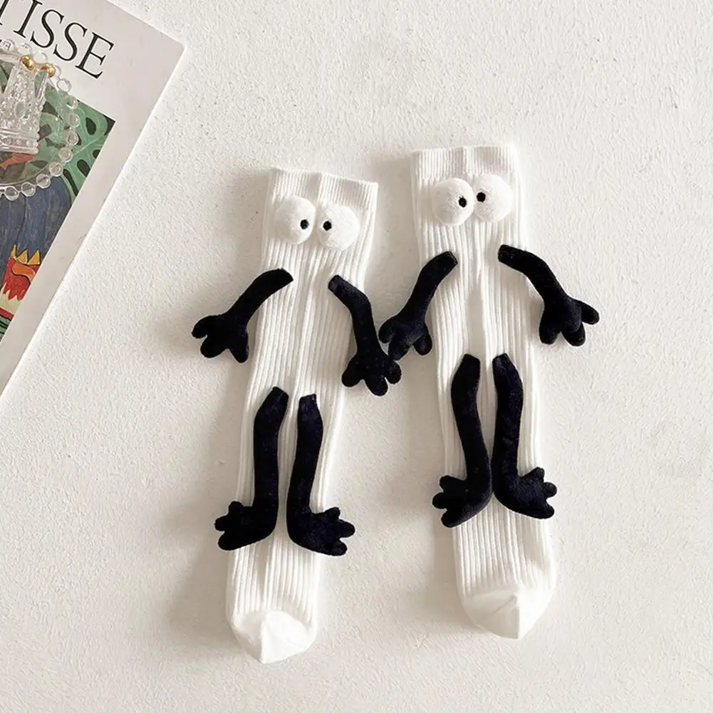 1 Pair Kawaii Black White Women Socks Long Sock Couple Cotton Holding Socks Sweet Hands Doll Girls Harajuku Couple Socks Co H2I3
1 Pair Kawaii Black White Women Socks Long Sock Couple Cotton Holding Socks Sweet Hands Doll Girls Harajuku Couple Socks Co H2I3