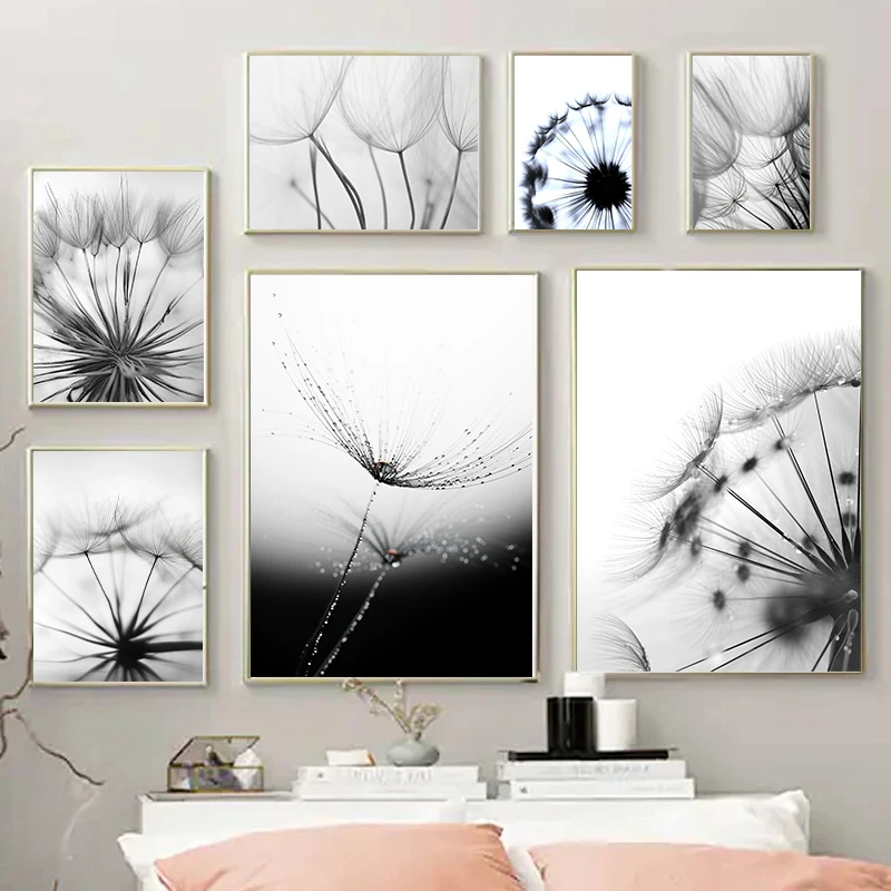 Black And White Dandelion Poster Canvas Painting Plant Wall Art Artwork Print Picture for Modern Interior Living Room Decor
Black And White Dandelion Poster Canvas Painting Plant Wall Art Artwork Print Picture for Modern Interior Living Room Decor