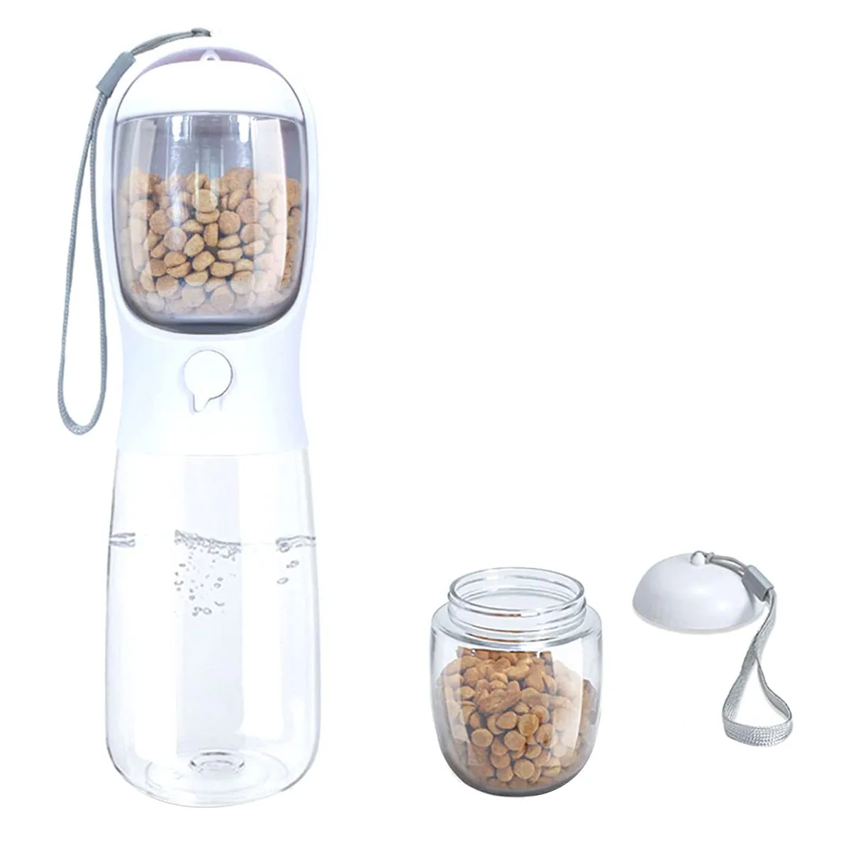 Бутылка для воды для собак, большая емкость 19 унций, бутылка для воды для собак, портативный диспенсер для прогулок с контейнером для еды (белый)
Бутылка для воды для собак, большая емкость 19 унций, бутылка для воды для собак, портативный диспенсер для прогулок с контейнером для еды (белый)