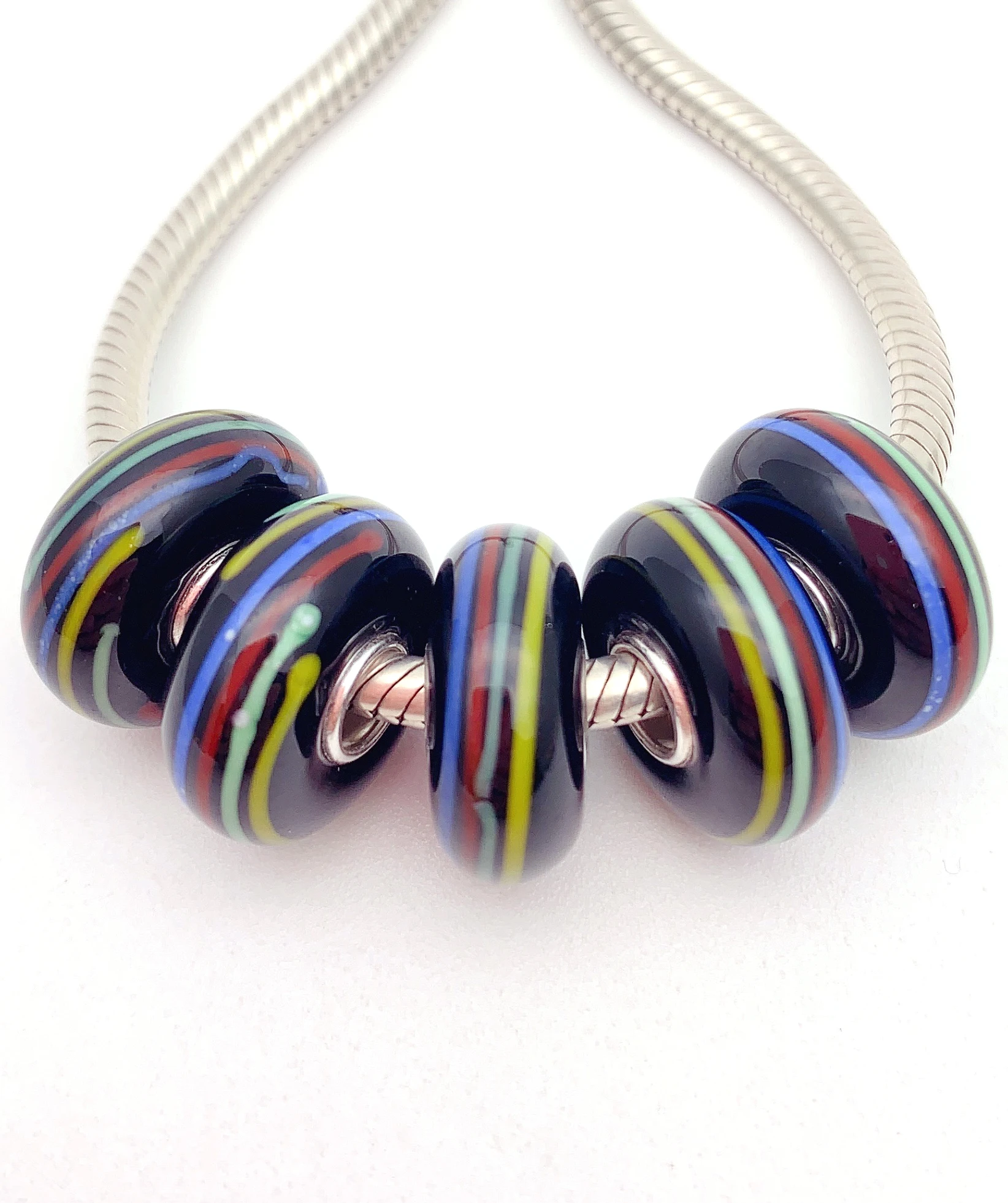 YG288 5X 100% Authenticity S925 Sterling Silver Beads Murano Glassbeads NEW Fit European Charms Bracelet Diy Jewelry Lampwork
YG288 5X 100% Authenticity S925 Sterling Silver Beads Murano Glassbeads NEW Fit European Charms Bracelet Diy Jewelry Lampwork