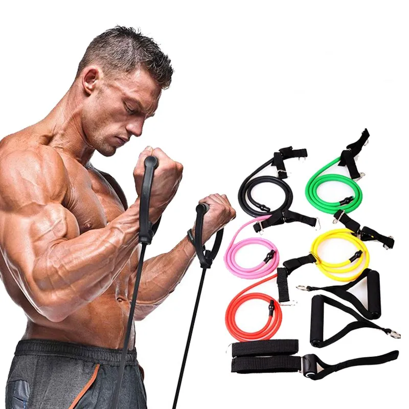 5 Levels Resistance Bands with Handles Yoga Pull Rope Elastic Fitness Exercise Tube Band for Home Workouts Strength Training
5 Levels Resistance Bands with Handles Yoga Pull Rope Elastic Fitness Exercise Tube Band for Home Workouts Strength Training