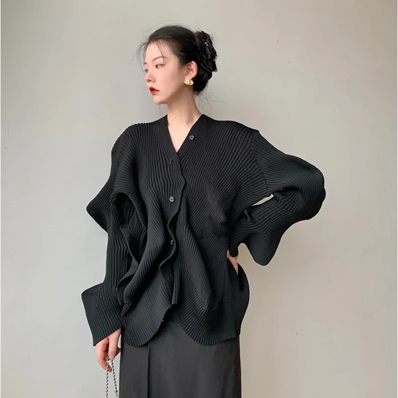 V-neck Irregular Personality Designer Cardigan Women Knitted Clothes Sweater Cardigans Pull Femme Tops Gothic Clothing Vetement
V-neck Irregular Personality Designer Cardigan Women Knitted Clothes Sweater Cardigans Pull Femme Tops Gothic Clothing Vetement