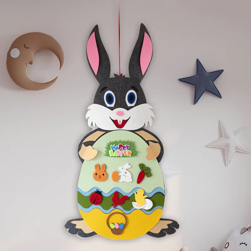 Easter Hanging Felt Pendants Children's DIY Easter Rabbit Bunny Parti Colorful Eggs Party Happy Easter Day Chick Rabbit Dec
Easter Hanging Felt Pendants Children's DIY Easter Rabbit Bunny Parti Colorful Eggs Party Happy Easter Day Chick Rabbit Dec