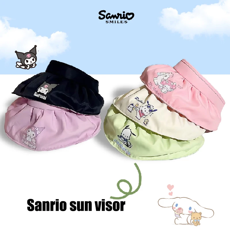 Летняя Солнцезащитная шапка с аниме Sanrio Kuromi Pachacco My Melody, милый складной мультяшный берет от солнца с защитой от ультрафиолета, большая шляпа с широкими полями
Летняя Солнцезащитная шапка с аниме Sanrio Kuromi Pachacco My Melody, милый складной мультяшный берет от солнца с защитой от ультрафиолета, большая шляпа с широкими полями