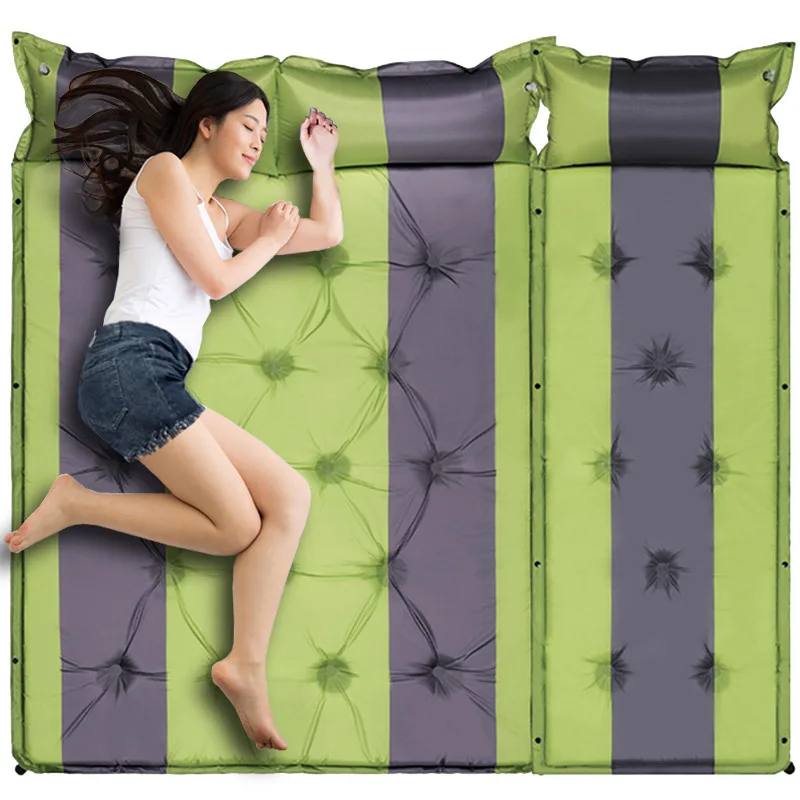 Self-inflatable, 3-4 double camping mat, outdoor tent, sleep, bed, thickened width, moistureproof, field, splicing, portable bag
Self-inflatable, 3-4 double camping mat, outdoor tent, sleep, bed, thickened width, moistureproof, field, splicing, portable bag