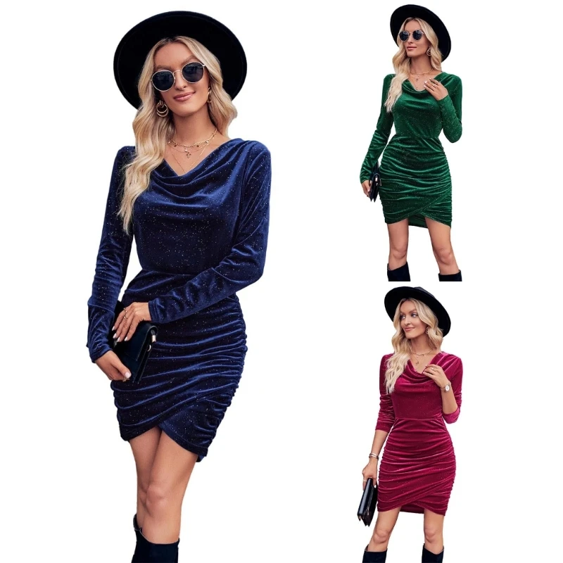 Womens Autumn Ruffle Long Sleeve Dress Wedding Guest Party Dresses Elegant Formal Evening Vestidos
Womens Autumn Ruffle Long Sleeve Dress Wedding Guest Party Dresses Elegant Formal Evening Vestidos