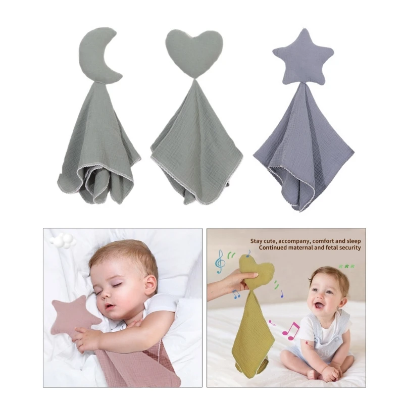 

Детское полотенце для протирания, хлопковый носовой платок, ткань для рук для младенцев, для кормления младенцев, быстрое полотенце, успокаивающее, успокаивающее, со звуком