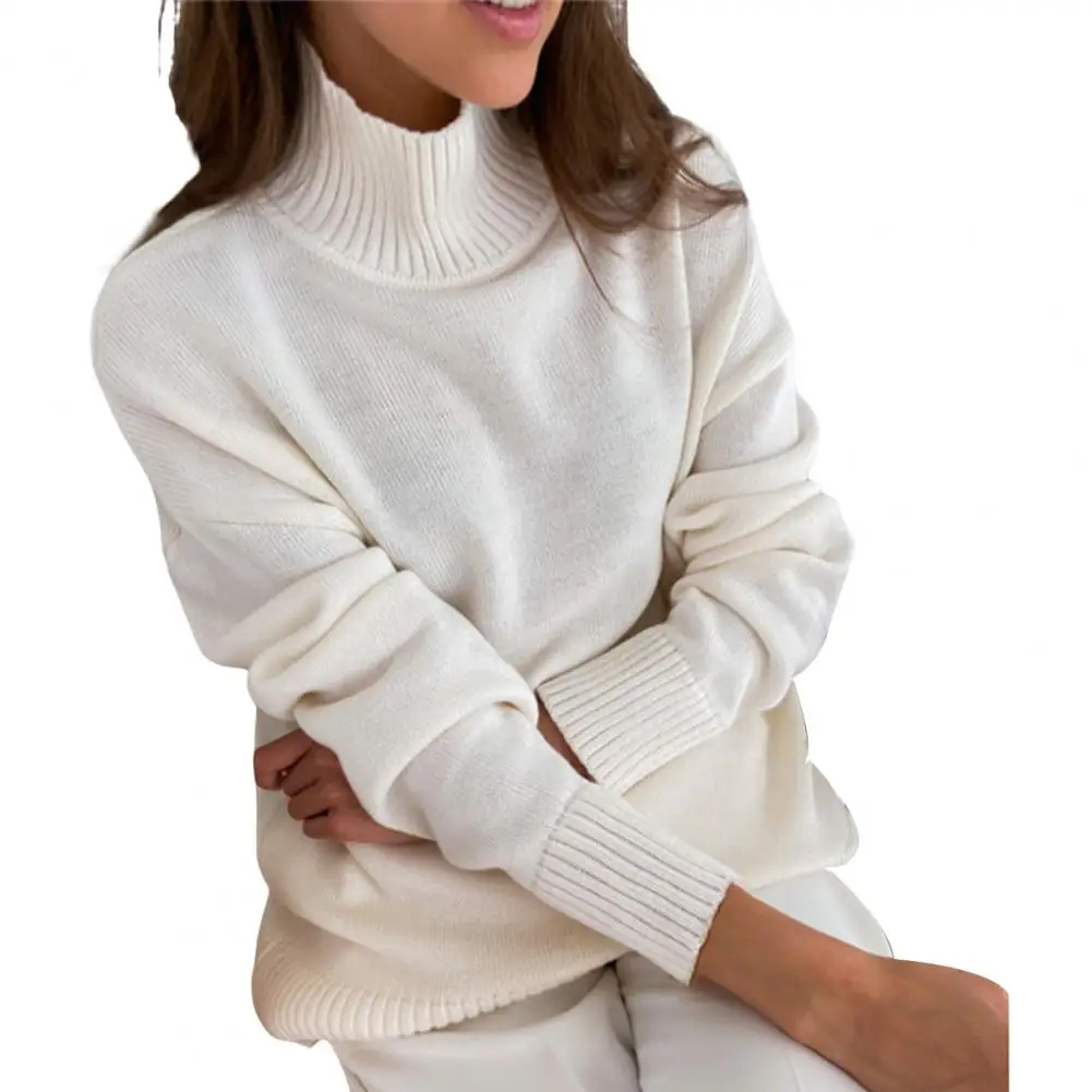 Chic Sweater Jumper Turtleneck Comfortable Female Oversized Casual Loose Knitted Jumper Elastic Winter Sweater Female Clothing
Chic Sweater Jumper Turtleneck Comfortable Female Oversized Casual Loose Knitted Jumper Elastic Winter Sweater Female Clothing