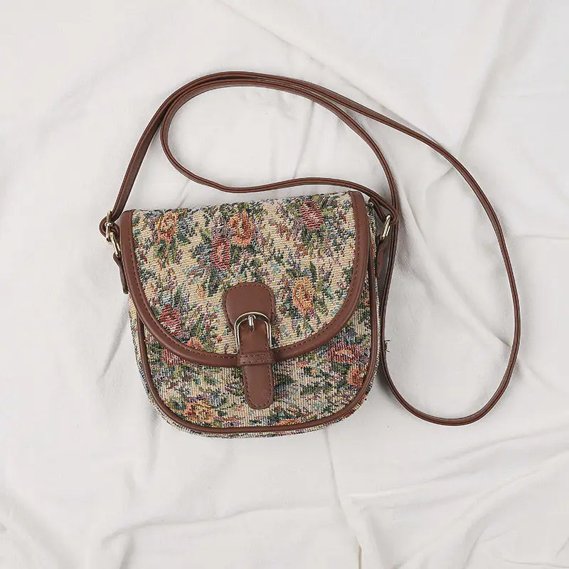 Retro Saddle Bag Ethnic Style Women's Bag Fashion Designer Shoulder Crossbody Bag Female Handbag Purse High Quality Canvas Bag
Retro Saddle Bag Ethnic Style Women's Bag Fashion Designer Shoulder Crossbody Bag Female Handbag Purse High Quality Canvas Bag