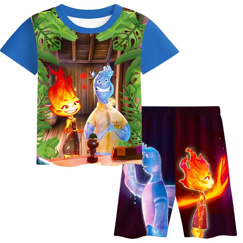 Летний комплект одежды для мальчиков и девочек, футболка, шорты, детский спортивный костюм с коротким рукавом, детская повседневная одежда, пижама, домашняя одежда
Летний комплект одежды для мальчиков и девочек, футболка, шорты, детский спортивный костюм с коротким рукавом, детская повседневная одежда, пижама, домашняя одежда