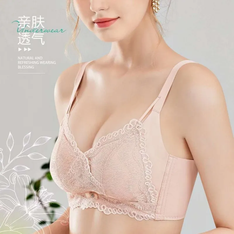 Size 32/34/36/38A Thickened Sexy Lace Bra Without Steel Ring, Small Bra with Gathered Bra To Prevent Slipping
Size 32/34/36/38A Thickened Sexy Lace Bra Without Steel Ring, Small Bra with Gathered Bra To Prevent Slipping