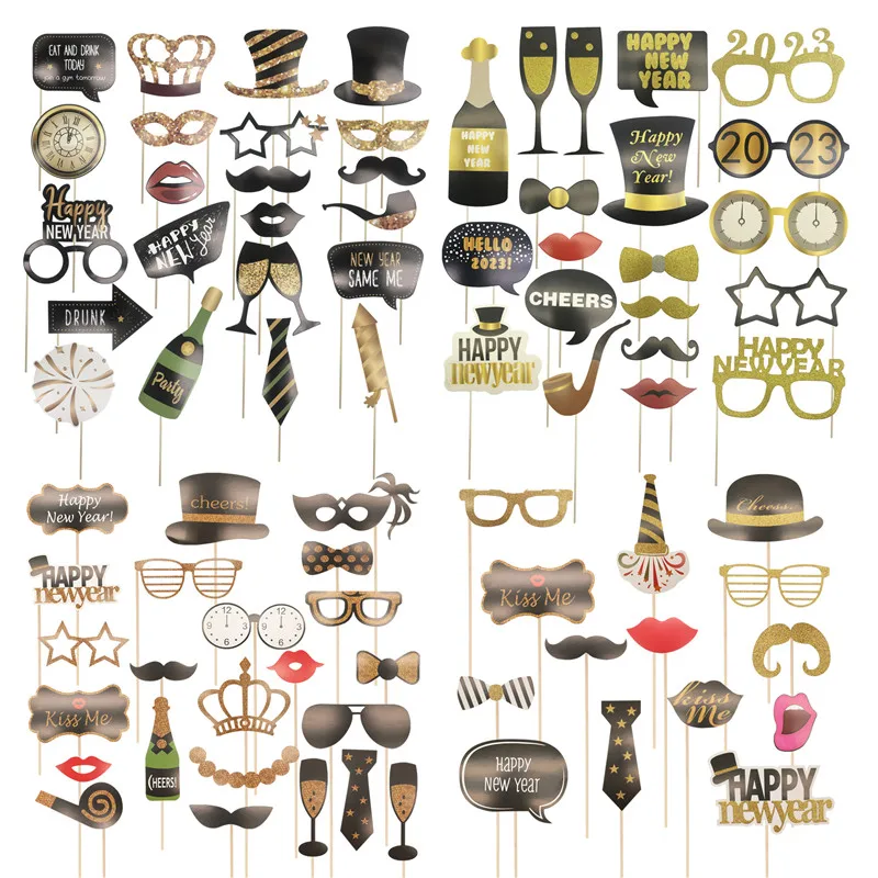 Black Gold Happy New Year 2023 Photo Booth Props For Christmas New Year Party Celebration Photobooth Props Anniversary Supplies
Black Gold Happy New Year 2023 Photo Booth Props For Christmas New Year Party Celebration Photobooth Props Anniversary Supplies