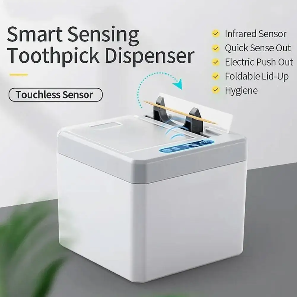 Smart Sensor Automatic Toothpick Storage Box Kitchen Restaurant Toothpick Holder Intelligent Electric Toothpicks Dispenser
Smart Sensor Automatic Toothpick Storage Box Kitchen Restaurant Toothpick Holder Intelligent Electric Toothpicks Dispenser