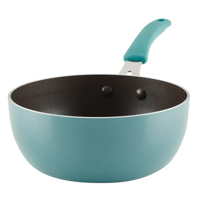 

+ Create Aluminum Nonstick Saucier Pan, 3 Quart, Agave Blue