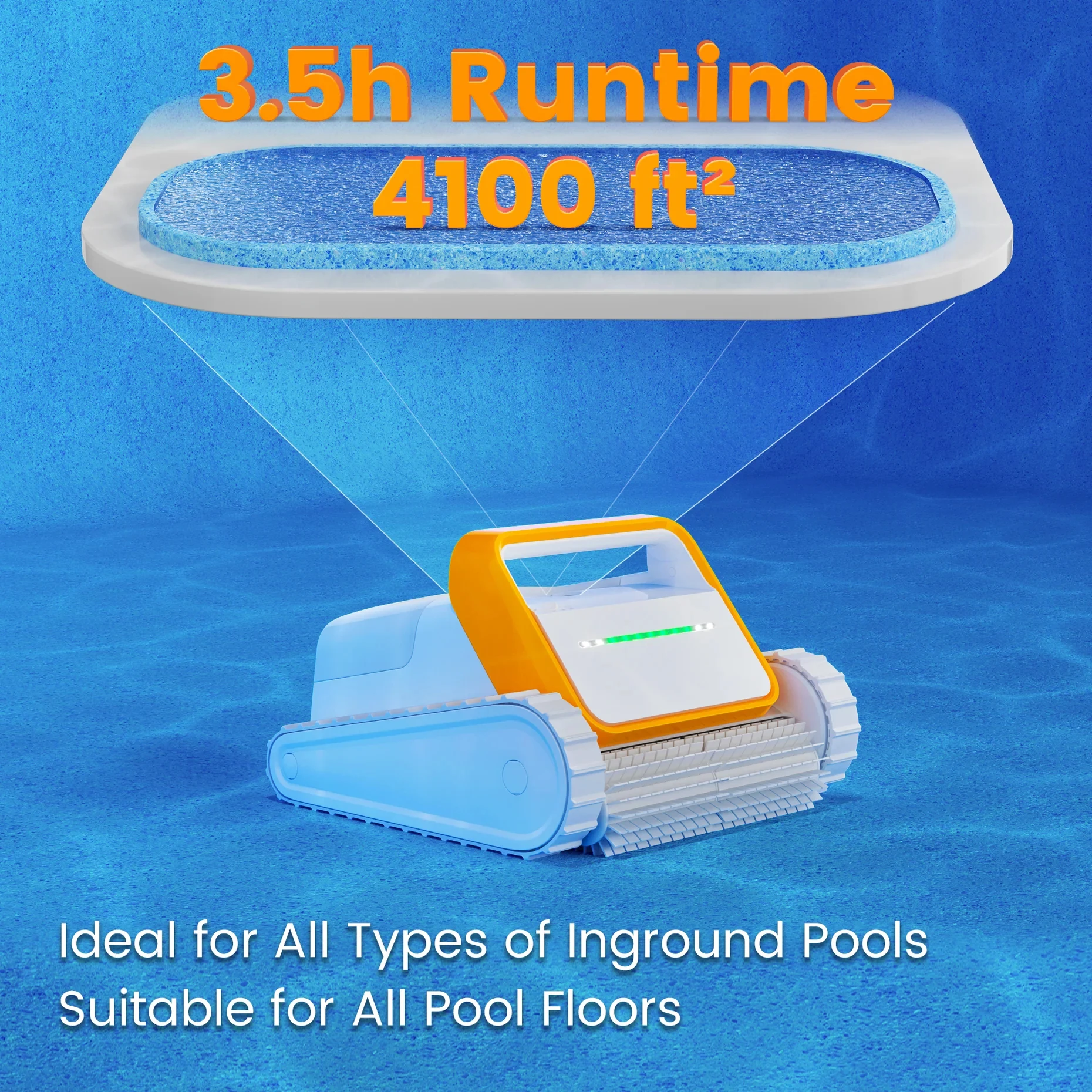 New Hot sale cordless rechargeable automatic vaccum swimming pool wall cleaning robot
New Hot sale cordless rechargeable automatic vaccum swimming pool wall cleaning robot