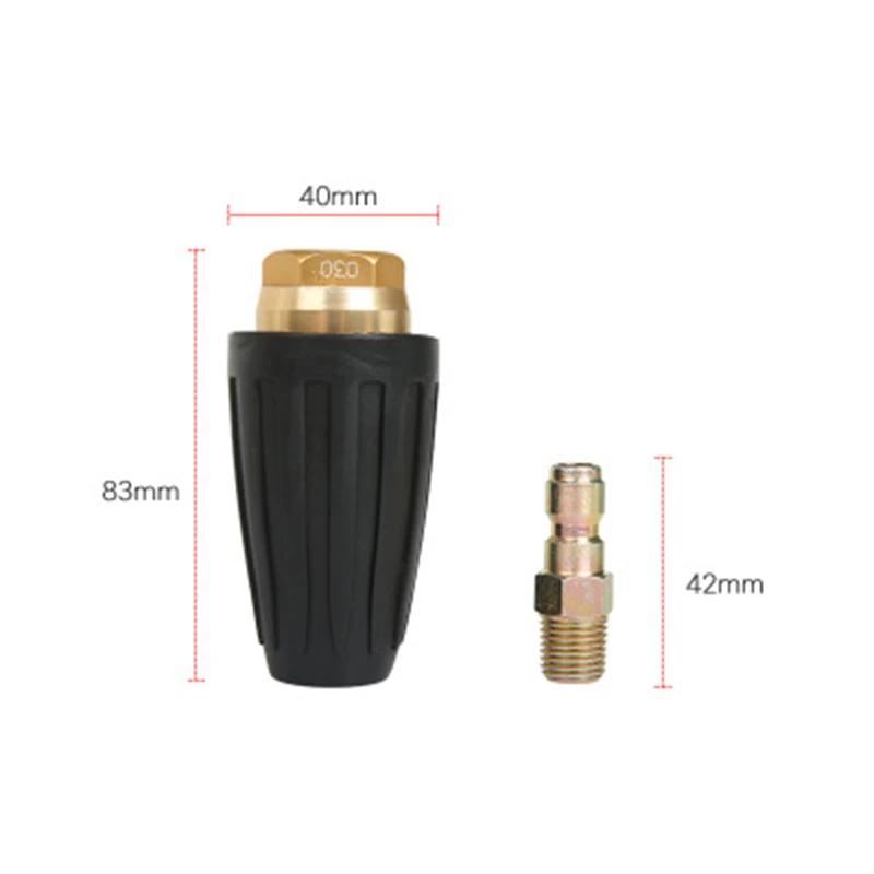 3600PSI Working Pressure High Pressure Rotary Nozzle Cleaner Washer Machine Turbo Nozzle 2.5/3.5/4 GPM 1/4 Quick Connect Plug
3600PSI Working Pressure High Pressure Rotary Nozzle Cleaner Washer Machine Turbo Nozzle 2.5/3.5/4 GPM 1/4 Quick Connect Plug