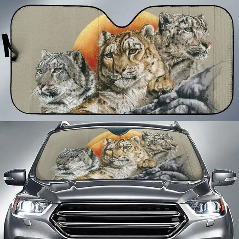 Car Sun Shade with Leopard Print, Auto Sun Shade a unique Gift for Leopard Lovers.
Car Sun Shade with Leopard Print, Auto Sun Shade a unique Gift for Leopard Lovers.