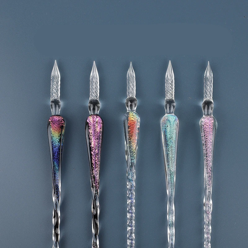 1PC Colorful Ink Water Pen Office School Supplies Crystal Glass Pens with Gift Box Student Stationery Kawaii Dip Fountain Pen
1PC Colorful Ink Water Pen Office School Supplies Crystal Glass Pens with Gift Box Student Stationery Kawaii Dip Fountain Pen