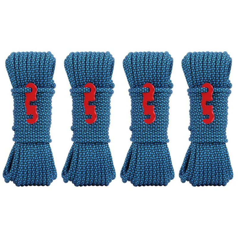 4PCS 4M Tent Wind Rope 4Mm With Aluminum Alloy 3 Holes Buckle Adjuster Windproof Noose Tent Accessories
4PCS 4M Tent Wind Rope 4Mm With Aluminum Alloy 3 Holes Buckle Adjuster Windproof Noose Tent Accessories