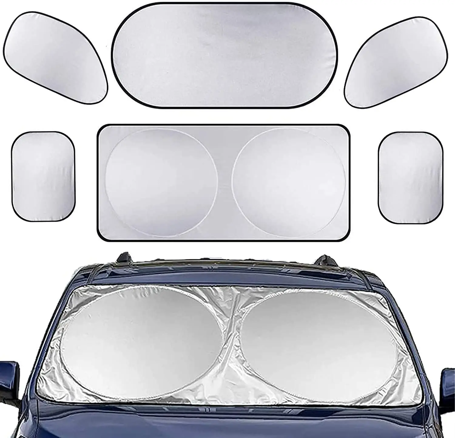 6 Pcs Car Sunshade Car Windshield Sunshade Full Sun Protection Blocking UV Rays Front Window Sunshade UV Protect Car Window Film
6 Pcs Car Sunshade Car Windshield Sunshade Full Sun Protection Blocking UV Rays Front Window Sunshade UV Protect Car Window Film