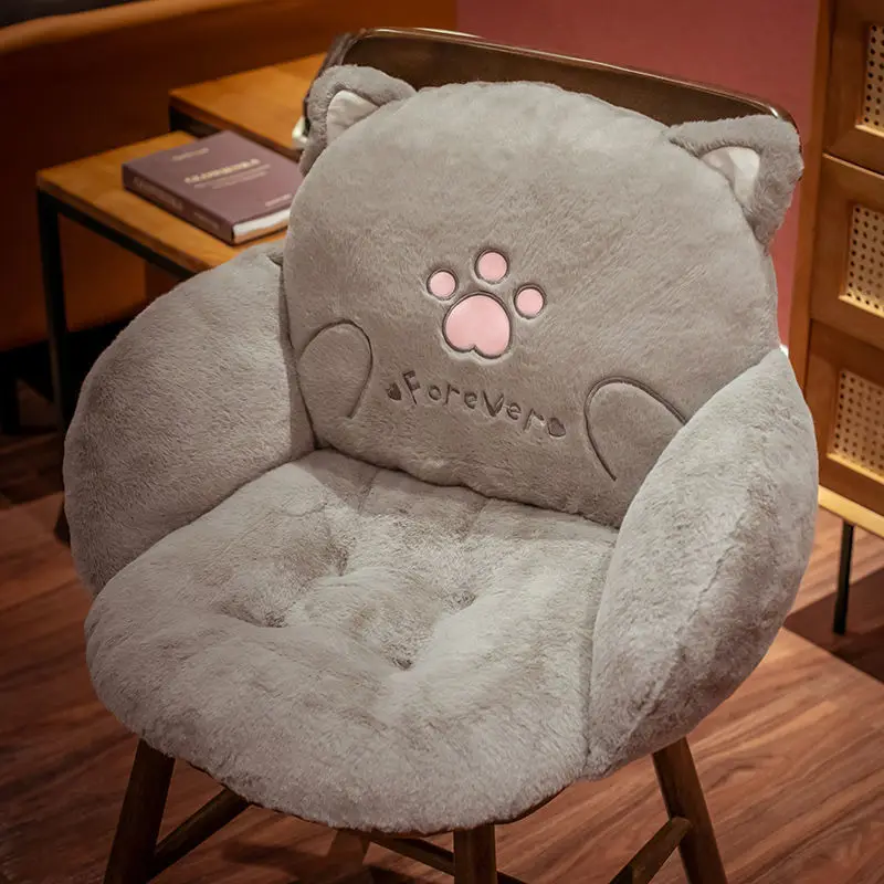 Розовая плюшевая подушка для офисного стула
Розовая плюшевая подушка для офисного стула