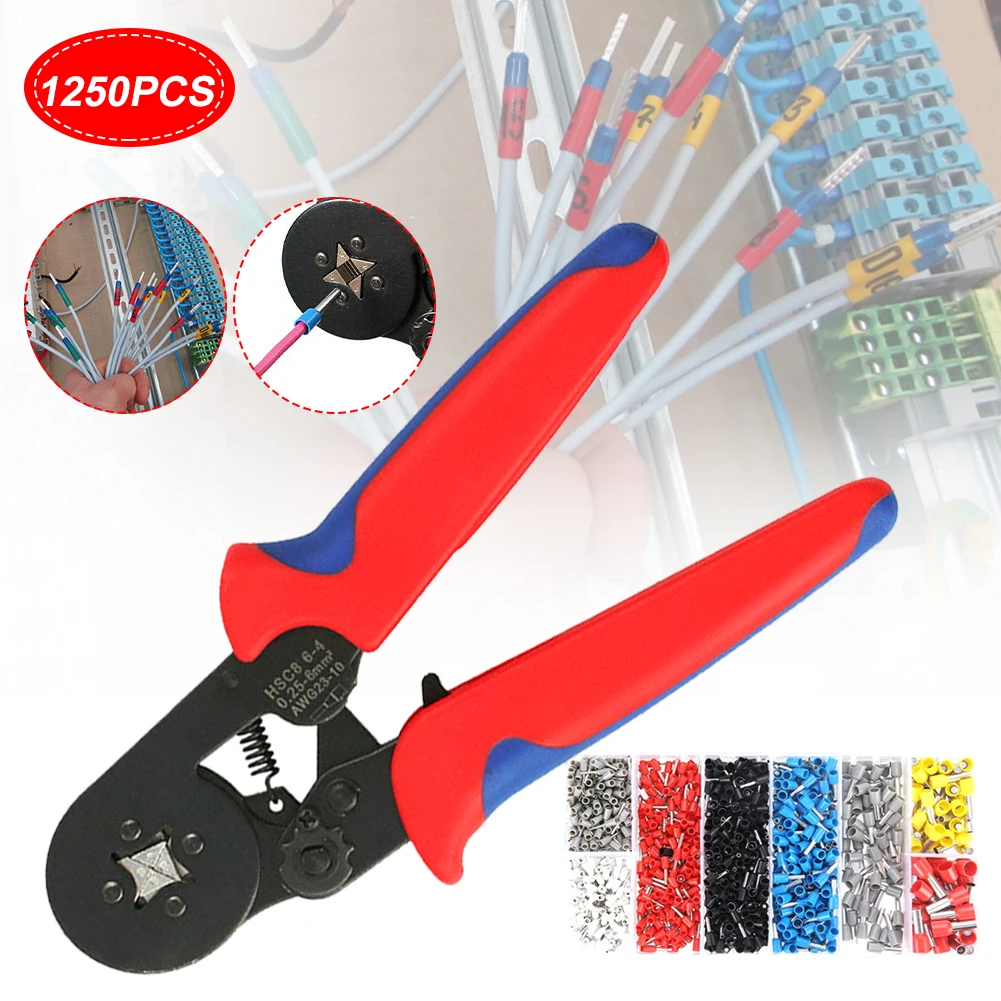 New Wire Terminal Crimp Connector Insulated Uninsulated Cable Terminals End Ferrules 7AWG-22AWG Crimping Pliers Tool Hand Tool
New Wire Terminal Crimp Connector Insulated Uninsulated Cable Terminals End Ferrules 7AWG-22AWG Crimping Pliers Tool Hand Tool