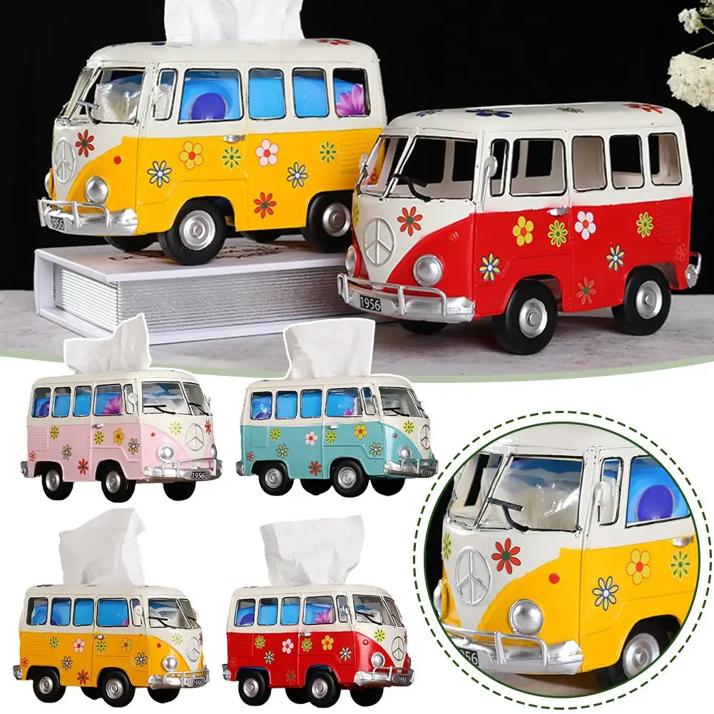 American Vintage Bus Tissue Box Napkin Paper Organizer Car Home Office Wrought Holder Iron Bus Ornaments Model Decoration F3a7
American Vintage Bus Tissue Box Napkin Paper Organizer Car Home Office Wrought Holder Iron Bus Ornaments Model Decoration F3a7