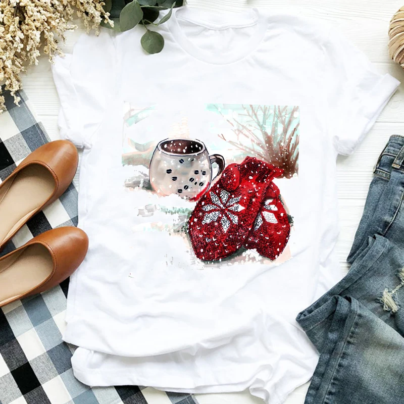 Women Cartoon Clothing Winter Season 90s Holiday Merry Christmas Clothes Ladies Graphic Print Tee Top Tshirt Female T-shirt
Women Cartoon Clothing Winter Season 90s Holiday Merry Christmas Clothes Ladies Graphic Print Tee Top Tshirt Female T-shirt