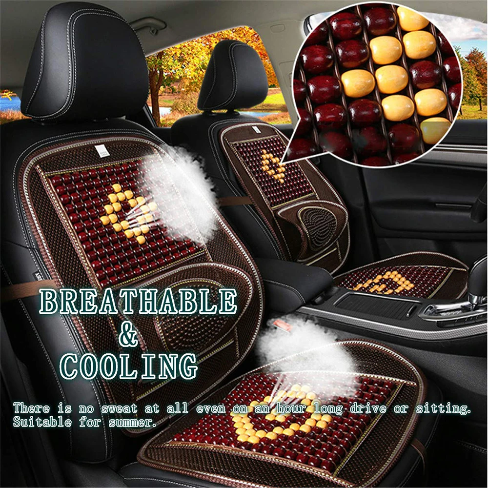 Summer Car Cooling Seat Cushion Wooden Bead Seat Cushion With Ventilation Back Massage Support Cushion For All Car
Summer Car Cooling Seat Cushion Wooden Bead Seat Cushion With Ventilation Back Massage Support Cushion For All Car