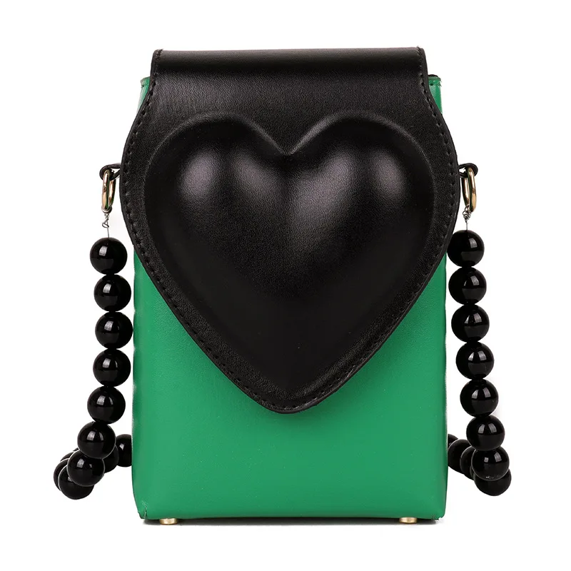 2022 Fashion Women for Sweet Heart Pearl Chain Bag Lattice Shoulder Bag Girls' Personalized Gifts Mobile Phone/Lipstick Bag
2022 Fashion Women for Sweet Heart Pearl Chain Bag Lattice Shoulder Bag Girls' Personalized Gifts Mobile Phone/Lipstick Bag