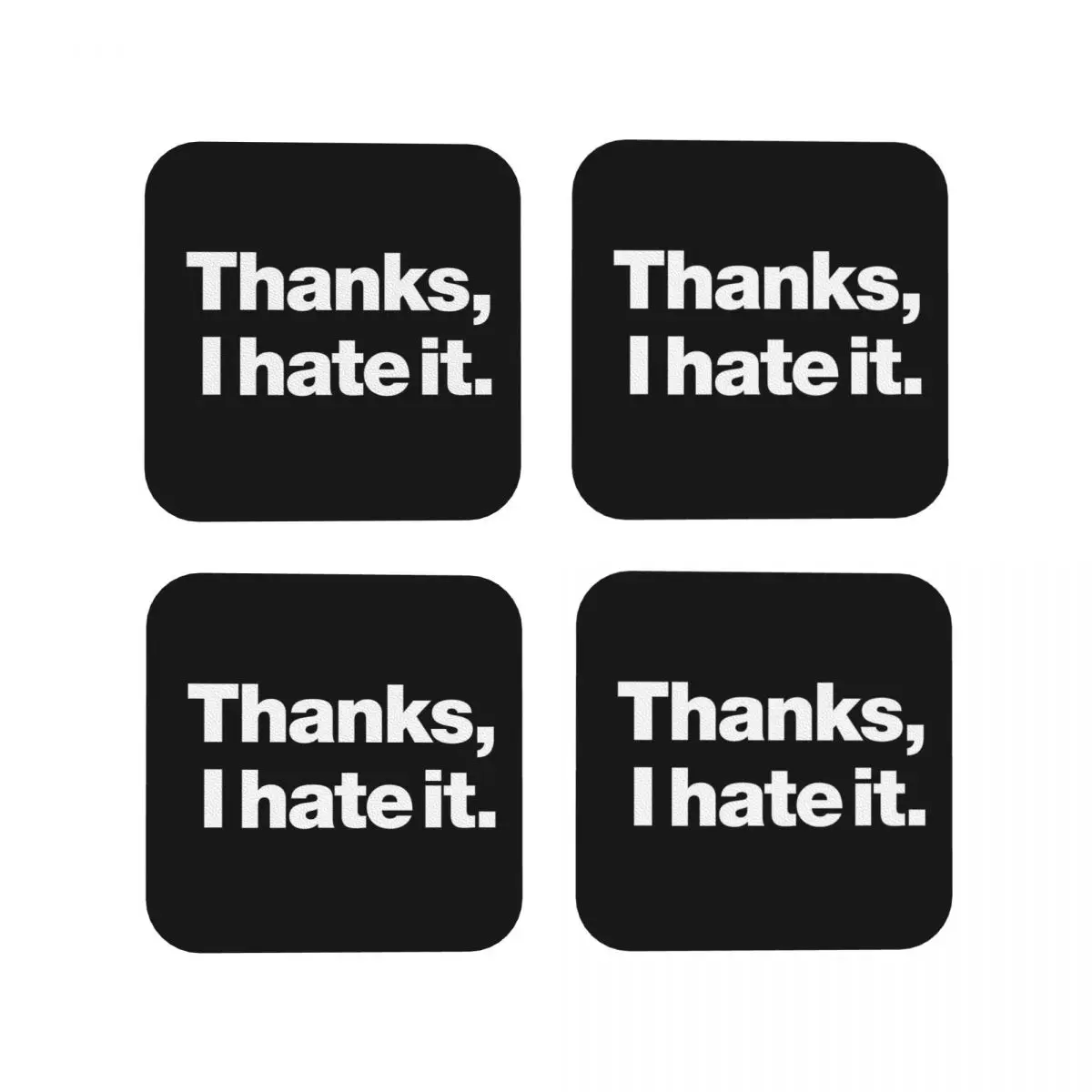 

Thanks, I Hate It Coaster Decoration And Accessories For Table Utensils For Kitchen Placemats Dinner Table Napkins Coffee Mat