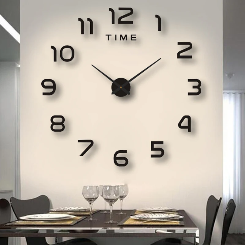 3D Large Wall Clocks Home Decor Hanging reloj de pared DIY Acrylic Mirror Stickers Quartz Needle Self Adhesive Watch Wall Clock
3D Large Wall Clocks Home Decor Hanging reloj de pared DIY Acrylic Mirror Stickers Quartz Needle Self Adhesive Watch Wall Clock