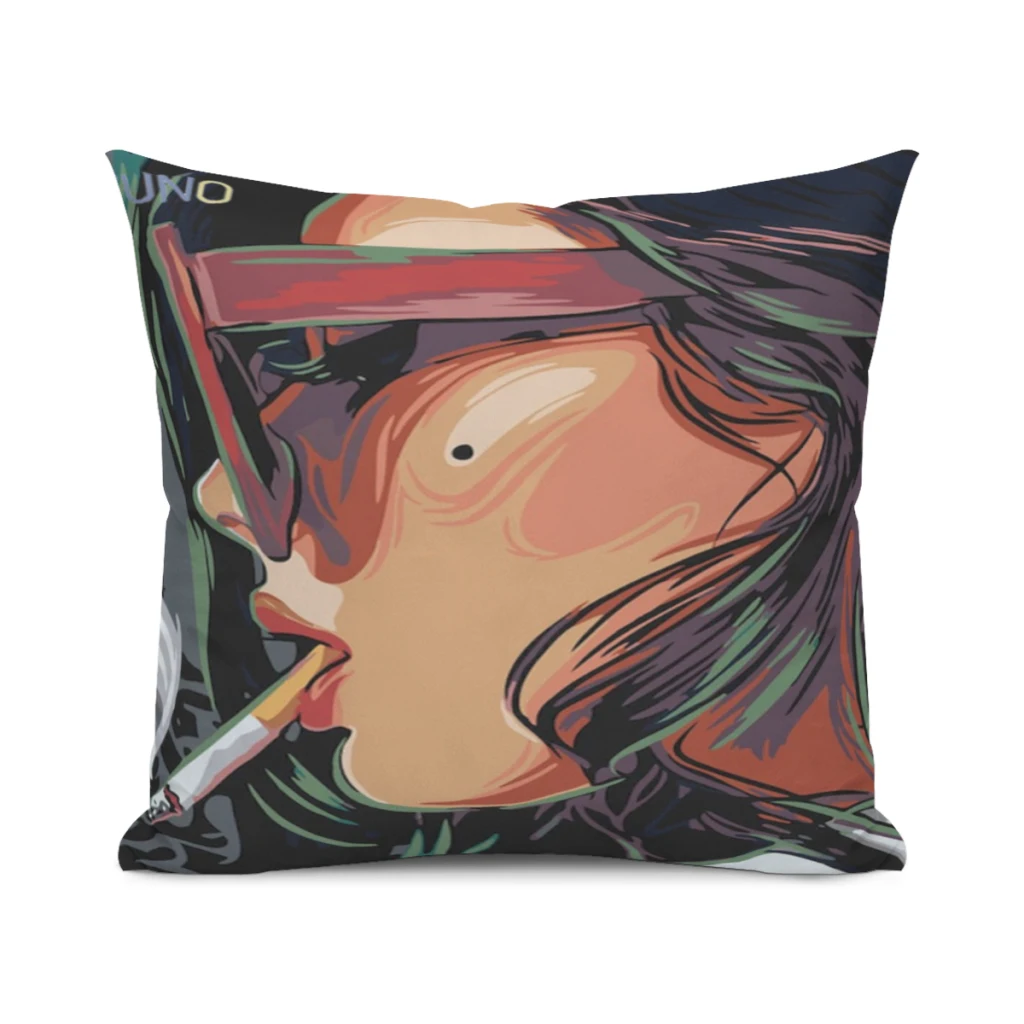 

Для взрослых-фигурка-женщины-набивной диван-креативный-квадратный чехол для подушки диванная подушка для поясницы в автомобиле фотография ~ 70x70 см