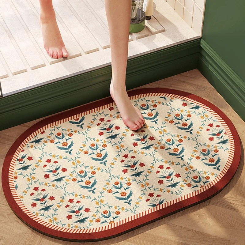 Retro Nordic Bath Floor Mat Super Absorbent Diatomaceous Earth Rubber Toilet Shower Foot Rug Kitchen Non-Slip Doormat Carpet Pad
Retro Nordic Bath Floor Mat Super Absorbent Diatomaceous Earth Rubber Toilet Shower Foot Rug Kitchen Non-Slip Doormat Carpet Pad