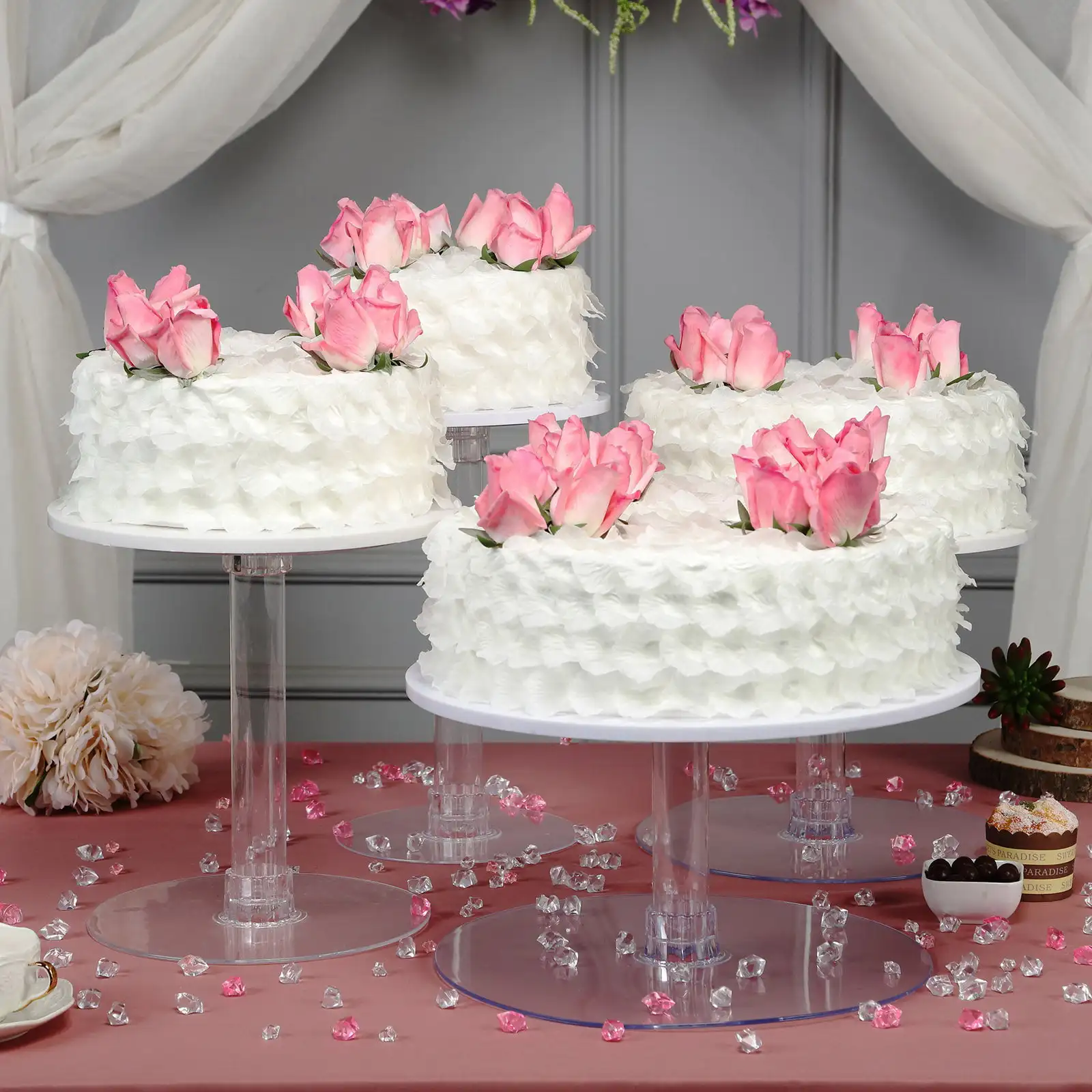 Lovely 4 Tier XL Acrylic Crystal Glass Clear Cake Dessert Decorating Stand For Birthday Xmas Party Wedding
Lovely 4 Tier XL Acrylic Crystal Glass Clear Cake Dessert Decorating Stand For Birthday Xmas Party Wedding