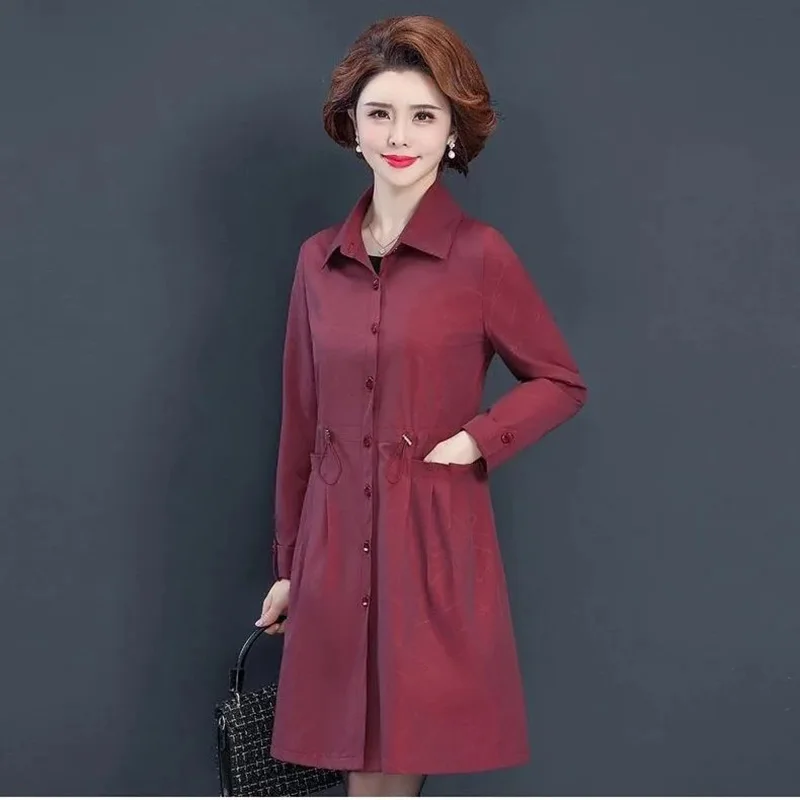 Windbreaker Jacket Womens Mid-length Spring Autumn Wear New Middle-aged Mother Wear Large Size Fashion Casual Long Trench Coat
Windbreaker Jacket Womens Mid-length Spring Autumn Wear New Middle-aged Mother Wear Large Size Fashion Casual Long Trench Coat
