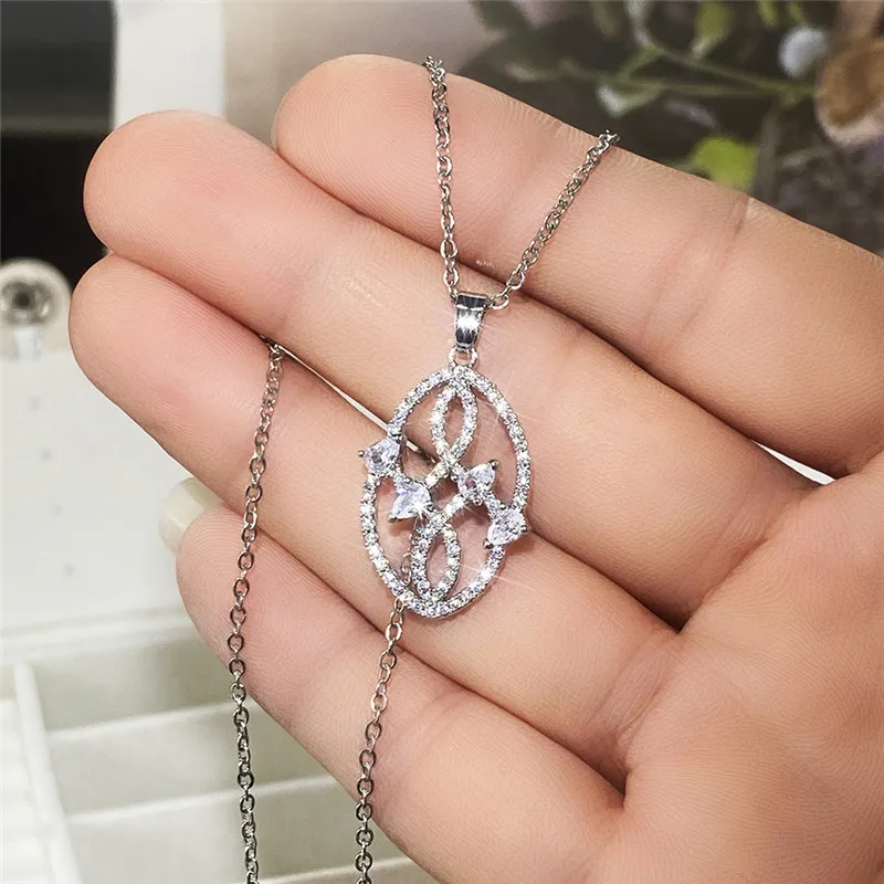 Newly Designed Necklaces for Women Fashion Pendant with Brilliant Cubic Zirconia Crystal Necklace Engagement Jewelry Gift
Newly Designed Necklaces for Women Fashion Pendant with Brilliant Cubic Zirconia Crystal Necklace Engagement Jewelry Gift