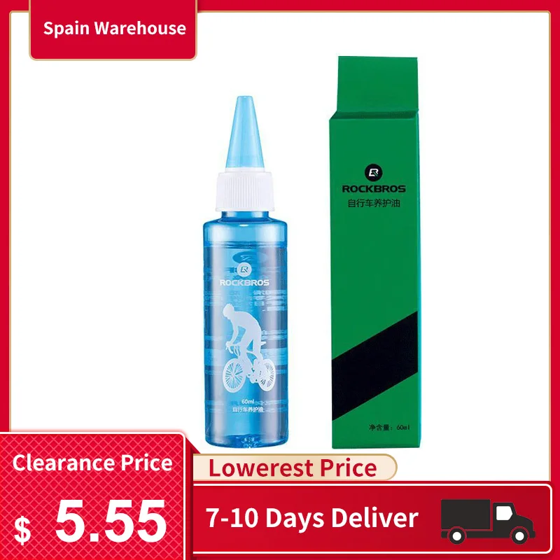 ROCKBROS Bicycle Lubricating Oil Antirust Mountain Bicycle Bearing Gear Dustproof Corrosion Resistance Bike Chain Oil Portable
ROCKBROS Bicycle Lubricating Oil Antirust Mountain Bicycle Bearing Gear Dustproof Corrosion Resistance Bike Chain Oil Portable